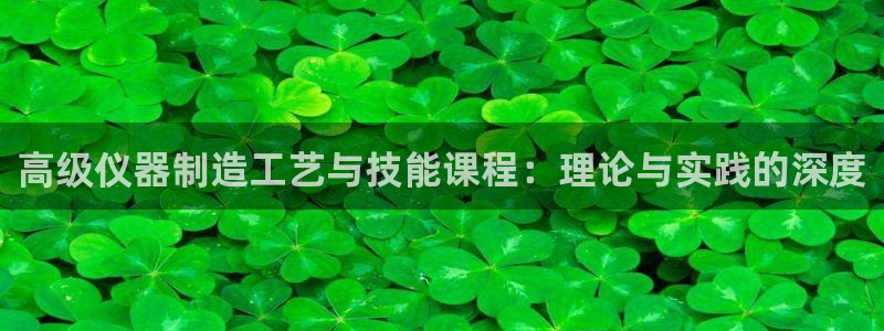 星欧娱乐登陆：高级仪器制造工艺与技能课程：理论与实践的深度